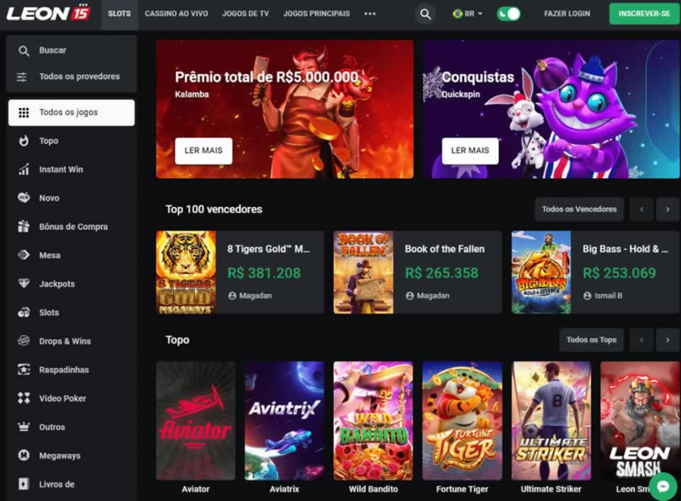 365bet brasil A plataforma do Casino está repleta de um número incrível de jogos. Você pode escolher os melhores jogos de slots online para as mesas mais populares dos operadores do mercado ao vivo. A biblioteca de jogos é atraente, com belos visuais e classificações úteis.